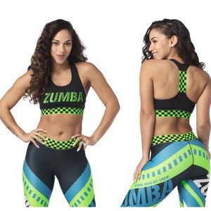 Zumba Better Faster Scoop Bra - Bold Black
